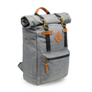 The Drifter Crosshatch Grey Rolltop Backpack Bag by Revelry Supply UK