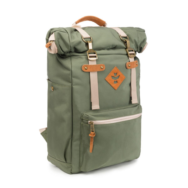 The Drifter Green Rolltop Backpack Bag by Revelry Supply UK