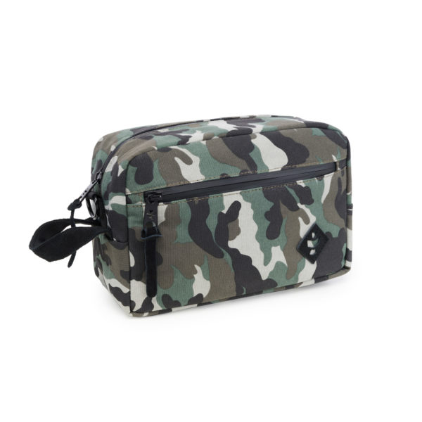 The Stowaway Black Camo Toiletry Wash Bag by Revelry Supply UK