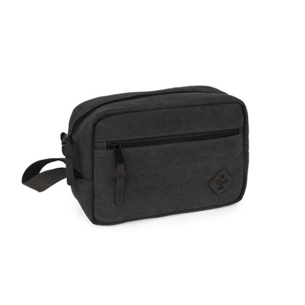 black stowaway toiletry smell proof revelry bag